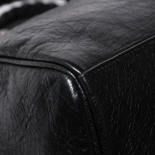 極美品 BALENCIAGA バレンシアガ ル カゴール Le Cagole ダッフルバッグ ミディアム 743383 ブラック 2WAY シルバー金具 美品 中古 4a006924