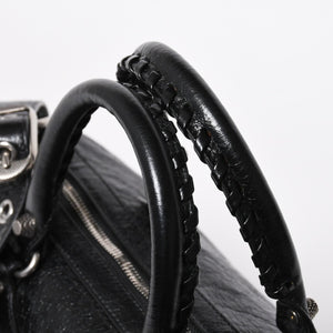 極美品 BALENCIAGA バレンシアガ ル カゴール Le Cagole ダッフルバッグ ミディアム 743383 ブラック 2WAY シルバー金具 美品 中古 4a006924
