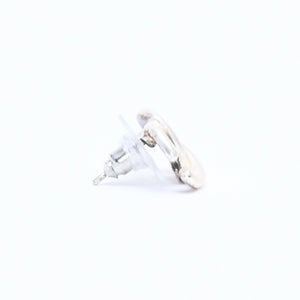 CHANEL Coco Mark Stud Earrings Weight Approximately 1.46g 01A Engraved Metal Silver One Ear Good Condition Used 4a007076