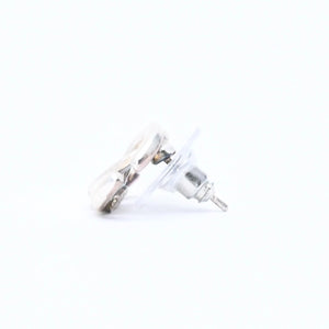 CHANEL Coco Mark Stud Earrings Weight Approximately 1.46g 01A Engraved Metal Silver One Ear Good Condition Used 4a007076