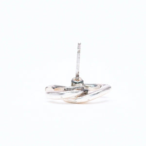 CHANEL Coco Mark Stud Earrings Weight Approximately 1.46g 01A Engraved Metal Silver One Ear Good Condition Used 4a007076