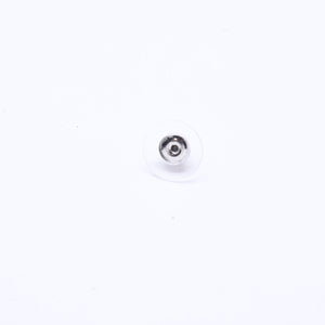 CHANEL Coco Mark Stud Earrings Weight Approximately 1.46g 01A Engraved Metal Silver One Ear Good Condition Used 4a007076