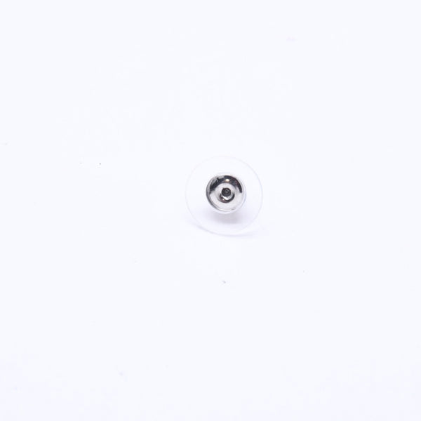 CHANEL Coco Mark Stud Earrings Weight Approximately 1.46g 01A Engraved Metal Silver One Ear Good Condition Used 4a007076