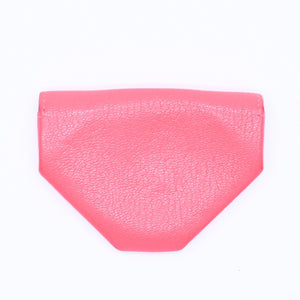 HERMES Le Van Quatre Coin Case Coin Purse Vaux Epson Rose Azalea Pink Silver Hardware C Stamp Good Condition Used 4a007763