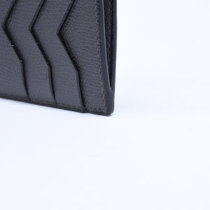 New and unused VALEXTRA fragment case SGNL0009028LOCCP99 dark gray zipped card holder calfskin used 4a007903
