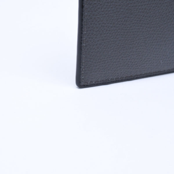 New and unused VALEXTRA fragment case SGNL0009028LOCCP99 dark gray zipped card holder calfskin used 4a007903