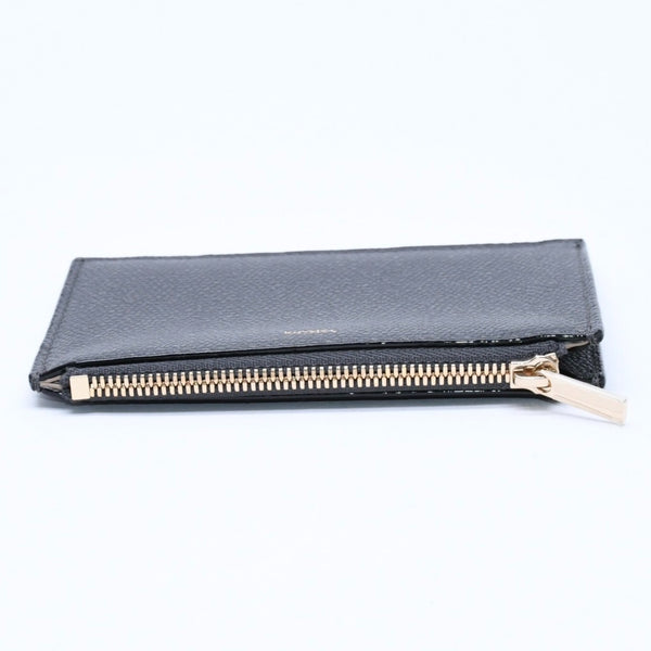 New and unused VALEXTRA fragment case SGNL0009028LOCCP99 dark gray zipped card holder calfskin used 4a007903