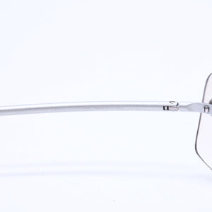 極美品 CHANEL シャネル リムレス サングラス アイウェア 4035 c.167/6I サイズ63□16 120 ココマーク シルバー グレー 中古 4a008250