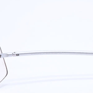 極美品 CHANEL シャネル リムレス サングラス アイウェア 4035 c.167/6I サイズ63□16 120 ココマーク シルバー グレー 中古 4a008250