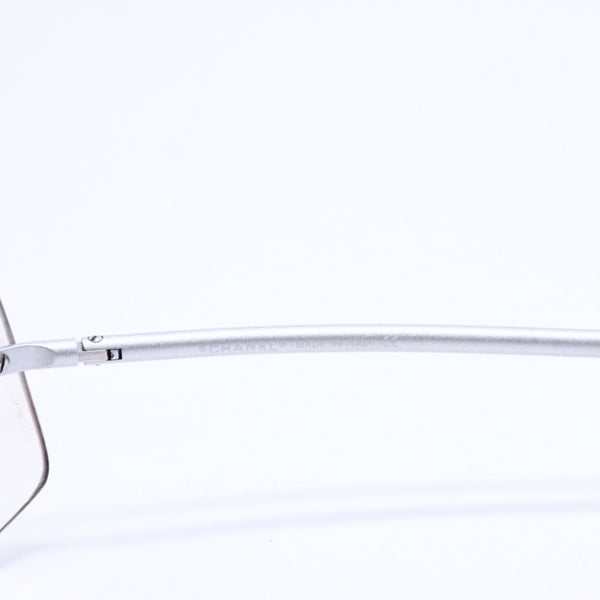 極美品 CHANEL シャネル リムレス サングラス アイウェア 4035 c.167/6I サイズ63□16 120 ココマーク シルバー グレー 中古 4a008250