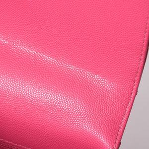 新品同様 CHANEL シャネル ココハンドルXXS 2WAYハンドバッグ ショルダー ランダム AS2215 キャビアスキン ピンク 中古 4a006932