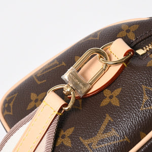 新品未使用 LOUIS VUITTON ルイヴィトン ショルダーバッグ スピーディバンドリエール20 M46222 レザー PVC ブラウン ゴールド金具 中古 4a006999