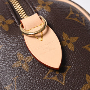 新品未使用 LOUIS VUITTON ルイヴィトン ショルダーバッグ スピーディバンドリエール20 M46222 レザー PVC ブラウン ゴールド金具 中古 4a006999