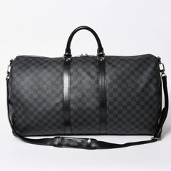 LOUIS VUITTON ルイヴィトン キーポルバンドリエール55 ボストンバッグ N41413 ダミエグラフィット ブラック 美品 中古 4a007003