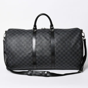 LOUIS VUITTON ルイヴィトン キーポルバンドリエール55 ボストンバッグ N41413 ダミエグラフィット ブラック 美品 中古 4a007003