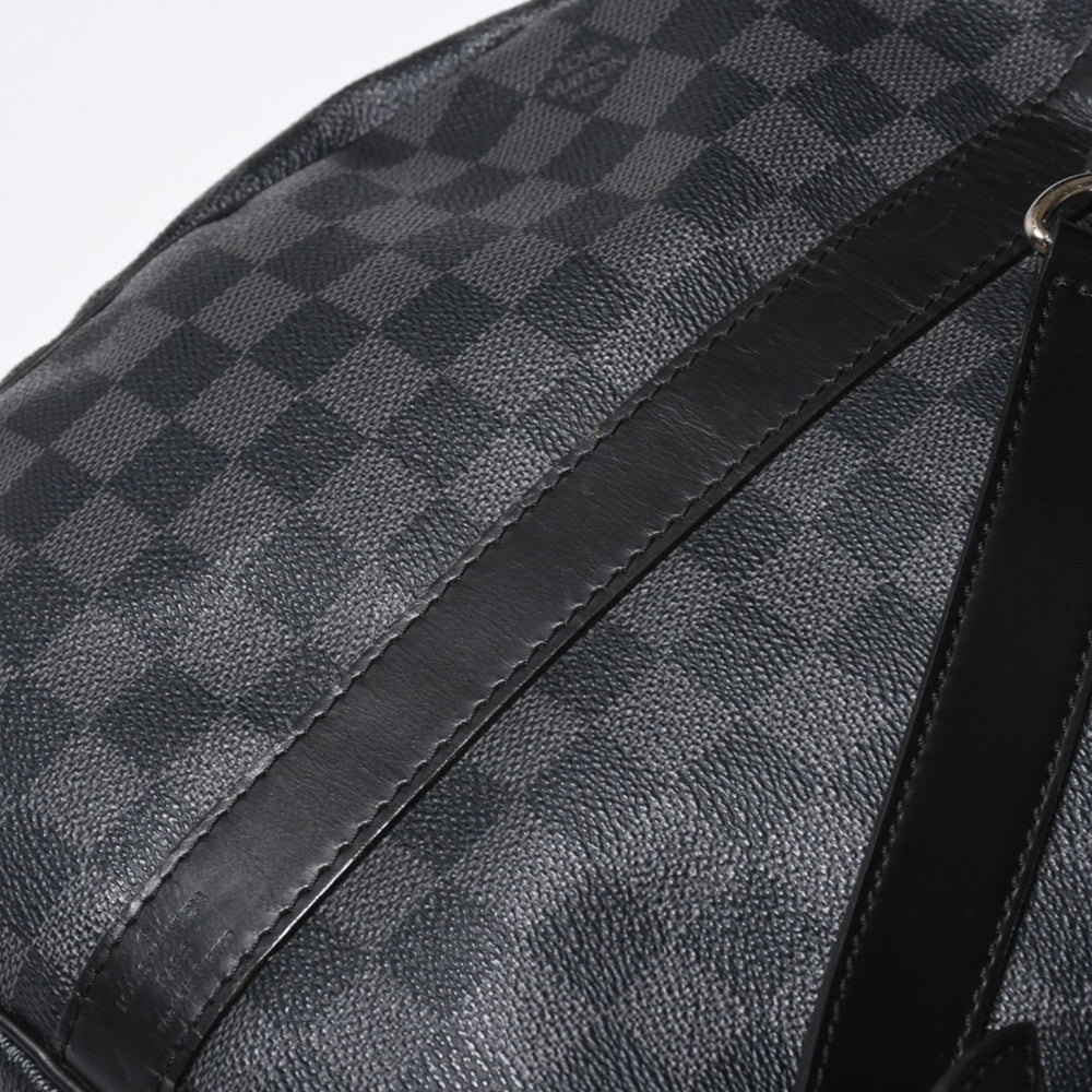 LOUIS VUITTON ルイヴィトン キーポルバンドリエール55 ボストンバッグ N41413 ダミエグラフィット ブラック 美品 中古 4a007003