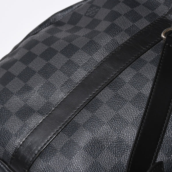 LOUIS VUITTON ルイヴィトン キーポルバンドリエール55 ボストンバッグ N41413 ダミエグラフィット ブラック 美品 中古 4a007003
