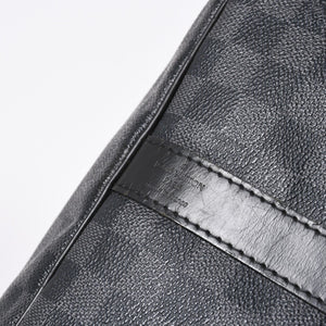 LOUIS VUITTON ルイヴィトン キーポルバンドリエール55 ボストンバッグ N41413 ダミエグラフィット ブラック 美品 中古 4a007003
