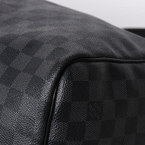 LOUIS VUITTON ルイヴィトン キーポルバンドリエール55 ボストンバッグ N41413 ダミエグラフィット ブラック 美品 中古 4a007003