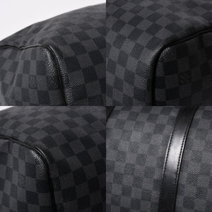LOUIS VUITTON ルイヴィトン キーポルバンドリエール55 ボストンバッグ N41413 ダミエグラフィット ブラック 美品 中古 4a007003