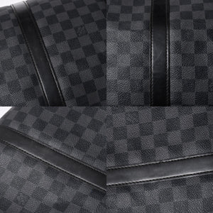 LOUIS VUITTON ルイヴィトン キーポルバンドリエール55 ボストンバッグ N41413 ダミエグラフィット ブラック 美品 中古 4a007003