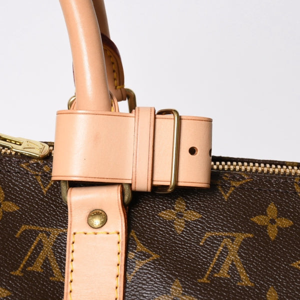 新品同様 LOUIS VUITTON ルイヴィトン キーポル50 ボストンバッグ M41426 PVC レザー モノグラム FL0053 ゴールド金具 中古 4a007117