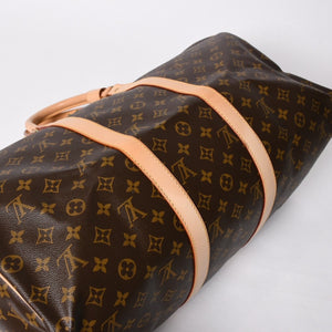新品同様 LOUIS VUITTON ルイヴィトン キーポル50 ボストンバッグ M41426 PVC レザー モノグラム FL0053 ゴールド金具 中古 4a007117