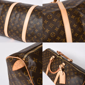 新品同様 LOUIS VUITTON ルイヴィトン キーポル50 ボストンバッグ M41426 PVC レザー モノグラム FL0053 ゴールド金具 中古 4a007117