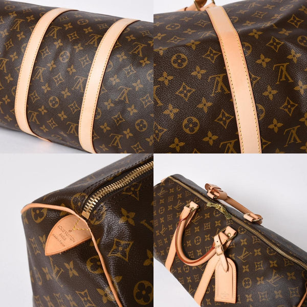 新品同様 LOUIS VUITTON ルイヴィトン キーポル50 ボストンバッグ M41426 PVC レザー モノグラム FL0053 ゴールド金具 中古 4a007117