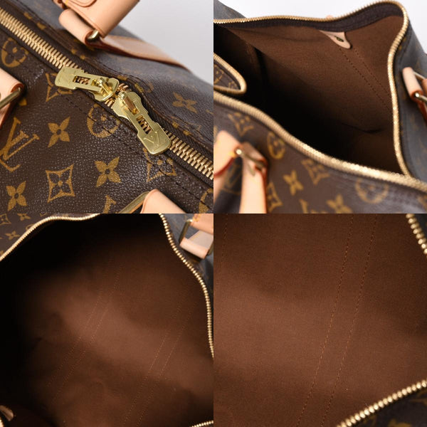 新品同様 LOUIS VUITTON ルイヴィトン キーポル50 ボストンバッグ M41426 PVC レザー モノグラム FL0053 ゴールド金具 中古 4a007117