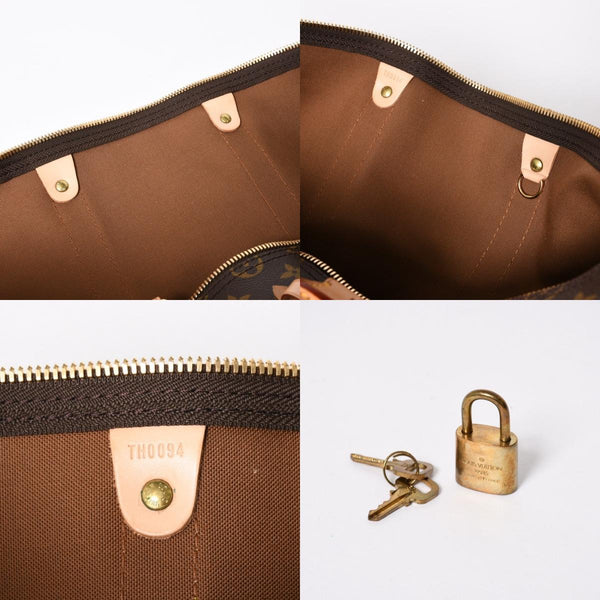 新品同様 LOUIS VUITTON ルイヴィトン キーポル50 ボストンバッグ M41426 PVC レザー モノグラム FL0053 ゴールド金具 中古 4a007117