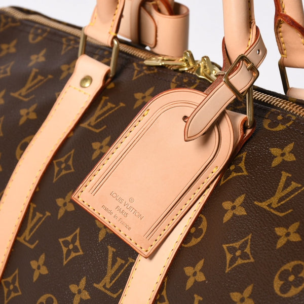 新品同様 LOUIS VUITTON ルイヴィトン キーポル50 ボストンバッグ M41426 PVC レザー モノグラム FL0053 ゴールド金具 中古 4a007117