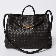 新品同様品 BOTTEGAVENETA ボッテガヴェネタ アンディアーモ ハンドバッグ ショルダーバッグ 766014 イントレチャート 中古 4a006947