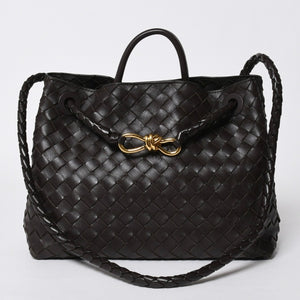 新品同様品 BOTTEGAVENETA ボッテガヴェネタ アンディアーモ ハンドバッグ ショルダーバッグ 766014 イントレチャート 中古 4a006947