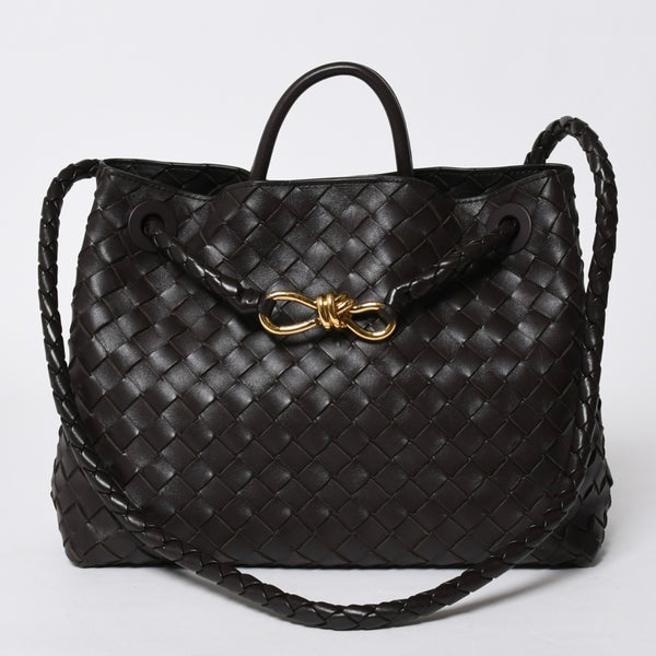 新品同様品 BOTTEGAVENETA ボッテガヴェネタ アンディアーモ ハンドバッグ ショルダーバッグ 766014 イントレチャート 中古 4a006947