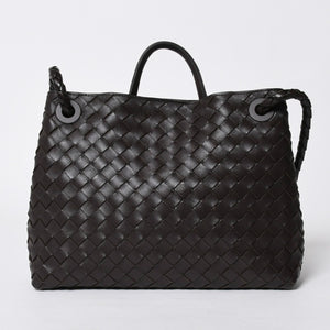 新品同様品 BOTTEGAVENETA ボッテガヴェネタ アンディアーモ ハンドバッグ ショルダーバッグ 766014 イントレチャート 中古 4a006947