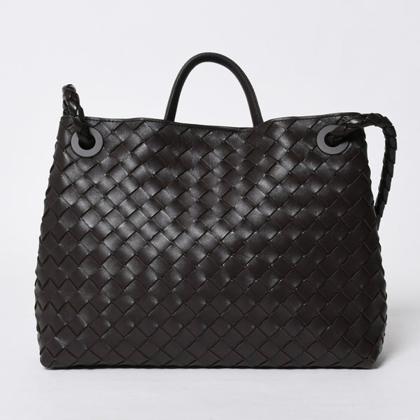 新品同様品 BOTTEGAVENETA ボッテガヴェネタ アンディアーモ ハンドバッグ ショルダーバッグ 766014 イントレチャート 中古 4a006947