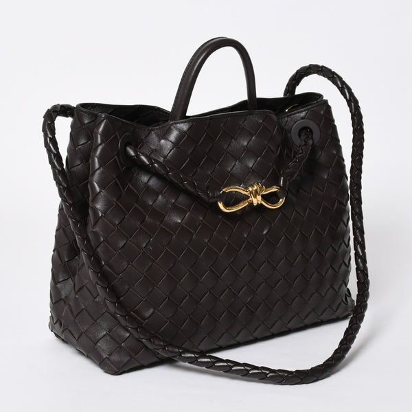 新品同様品 BOTTEGAVENETA ボッテガヴェネタ アンディアーモ ハンドバッグ ショルダーバッグ 766014 イントレチャート 中古 4a006947