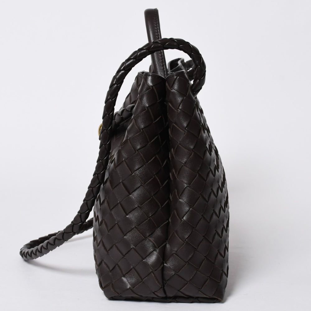 極美品 BOTTEGAVENETA ボッテガヴェネタ アンディアーモ ハンドバッグ ショルダーバッグ 766014 イントレチャート 中古 4a006947