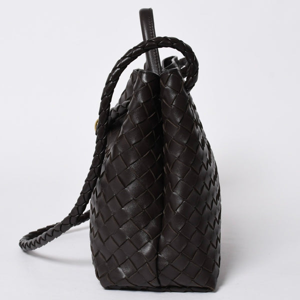 新品同様品 BOTTEGAVENETA ボッテガヴェネタ アンディアーモ ハンドバッグ ショルダーバッグ 766014 イントレチャート 中古 4a006947