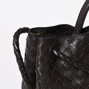 新品同様品 BOTTEGAVENETA ボッテガヴェネタ アンディアーモ ハンドバッグ ショルダーバッグ 766014 イントレチャート 中古 4a006947