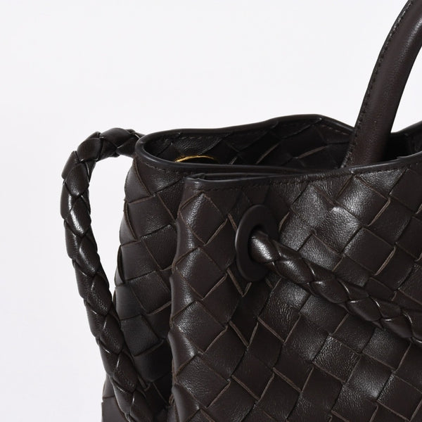 新品同様品 BOTTEGAVENETA ボッテガヴェネタ アンディアーモ ハンドバッグ ショルダーバッグ 766014 イントレチャート 中古 4a006947