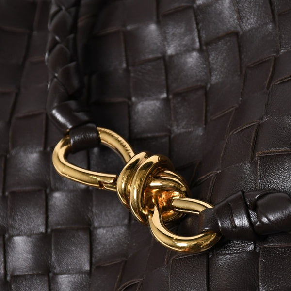 新品同様品 BOTTEGAVENETA ボッテガヴェネタ アンディアーモ ハンドバッグ ショルダーバッグ 766014 イントレチャート 中古 4a006947