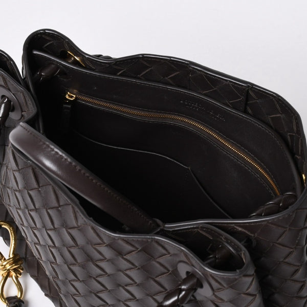 新品同様品 BOTTEGAVENETA ボッテガヴェネタ アンディアーモ ハンドバッグ ショルダーバッグ 766014 イントレチャート 中古 4a006947