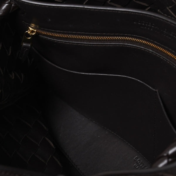 新品同様品 BOTTEGAVENETA ボッテガヴェネタ アンディアーモ ハンドバッグ ショルダーバッグ 766014 イントレチャート 中古 4a006947