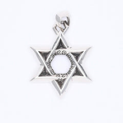 CHROME HEARTS クロムハーツ PENDANT STAR OF DAVID LG ラージ スターオブダビデ ペンダント 重量約33.71g シルバー925 美品 中古 4a007127