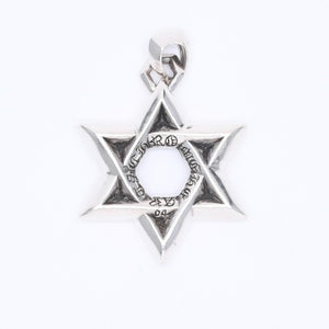 CHROME HEARTS クロムハーツ PENDANT STAR OF DAVID LG ラージ スターオブダビデ ペンダント 重量約33.71g シルバー925 美品 中古 4a007127