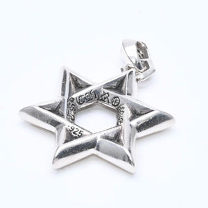 CHROME HEARTS クロムハーツ PENDANT STAR OF DAVID LG ラージ スターオブダビデ ペンダント 重量約33.71g シルバー925 美品 中古 4a007127