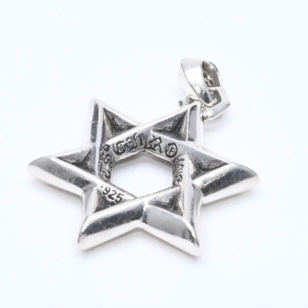 CHROME HEARTS クロムハーツ PENDANT STAR OF DAVID LG ラージ スターオブダビデ ペンダント 重量約33.71g シルバー925 美品 中古 4a007127