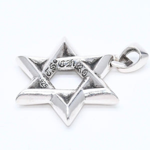 CHROME HEARTS クロムハーツ PENDANT STAR OF DAVID LG ラージ スターオブダビデ ペンダント 重量約33.71g シルバー925 美品 中古 4a007127